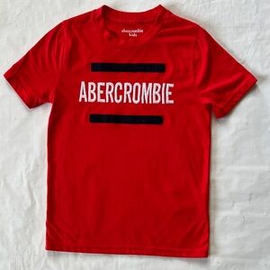 Boys Abercrombie Kids Embroidered Red Tee - Size 7/8